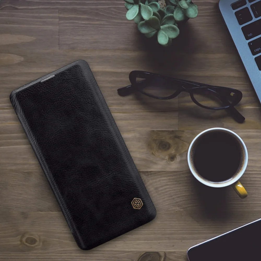 Чехол NILLKIN Qin для Samsung Galaxy S10 деловой кожаный флип-чехол с отделением карт задняя