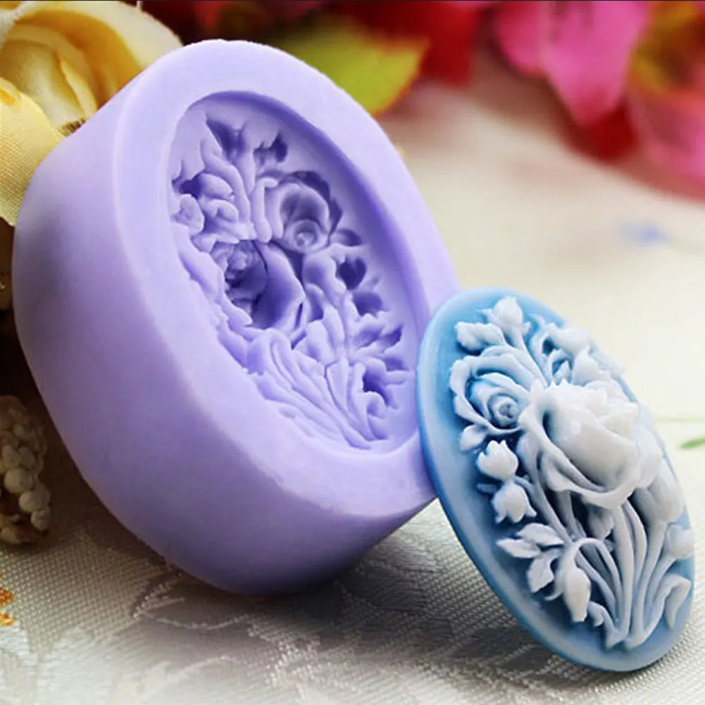 Силиконовой формы для выпечки помадка украшения торта инструменты 3D розы