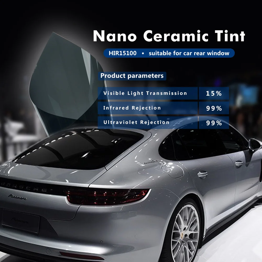 

HOHOFILM 0.5x5m Black 15%VLT Window Film Solar Tint99% UV Proof Scratch Resistant for Auto Car House Window Sticker 20''x196.8''