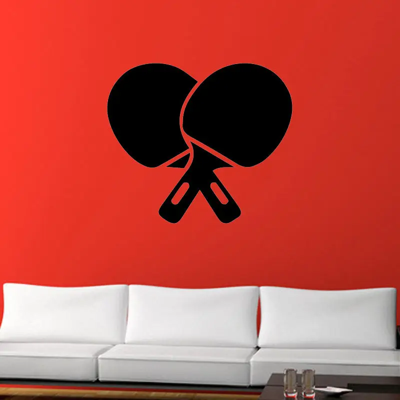 Виниловая наклейка для настольного тенниса пинг понга настенные наклейки