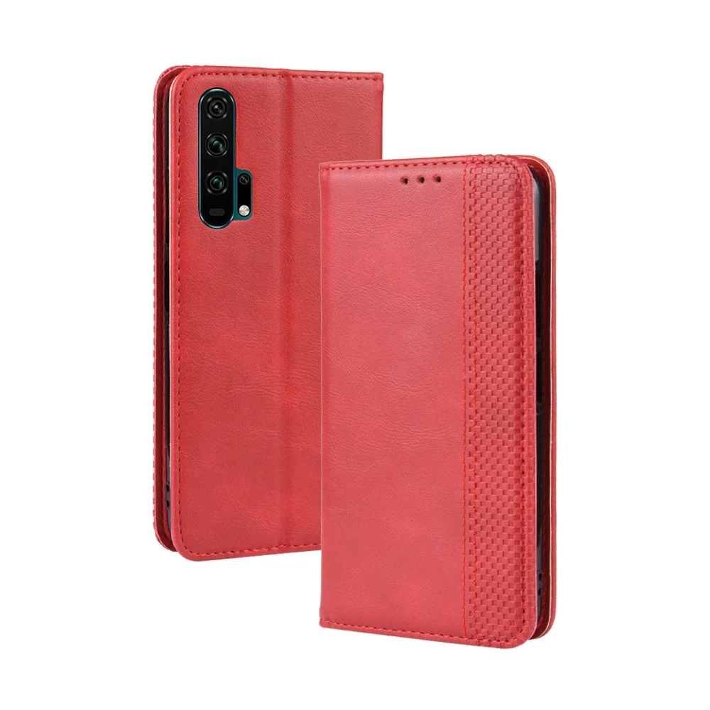 Роскошный тонкий кожаный флип-чехол в стиле ретро для huawei Honor 20 Pro, чехол YAL-L41, кошелек, подставка для карт, Магнитный чехол-книжка, чехол для телефона