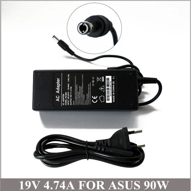 Адаптер переменного тока 19V 4.74A 90W зарядное устройство для ноутбука Asus V6 A6L F3L F5M F7F