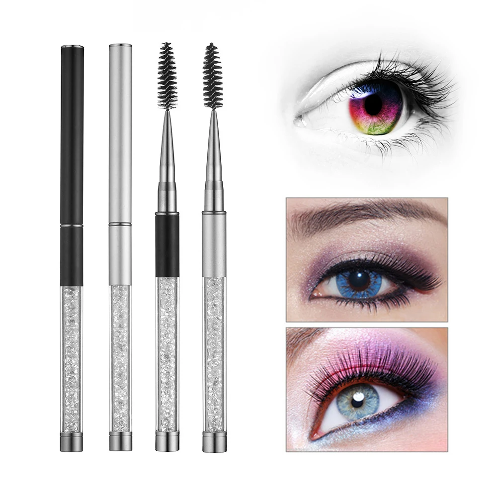 Модная щетка для ресниц расческа со стразами косметический инструмент макияжа