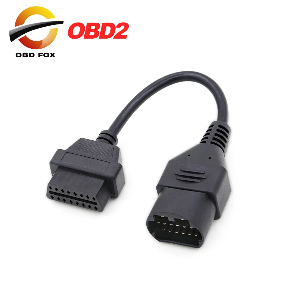 17 Pin To OBD 2 II 16 контактный разъем Deustch J1939 9pin для грузовика man 12 штырьковыми разъемами