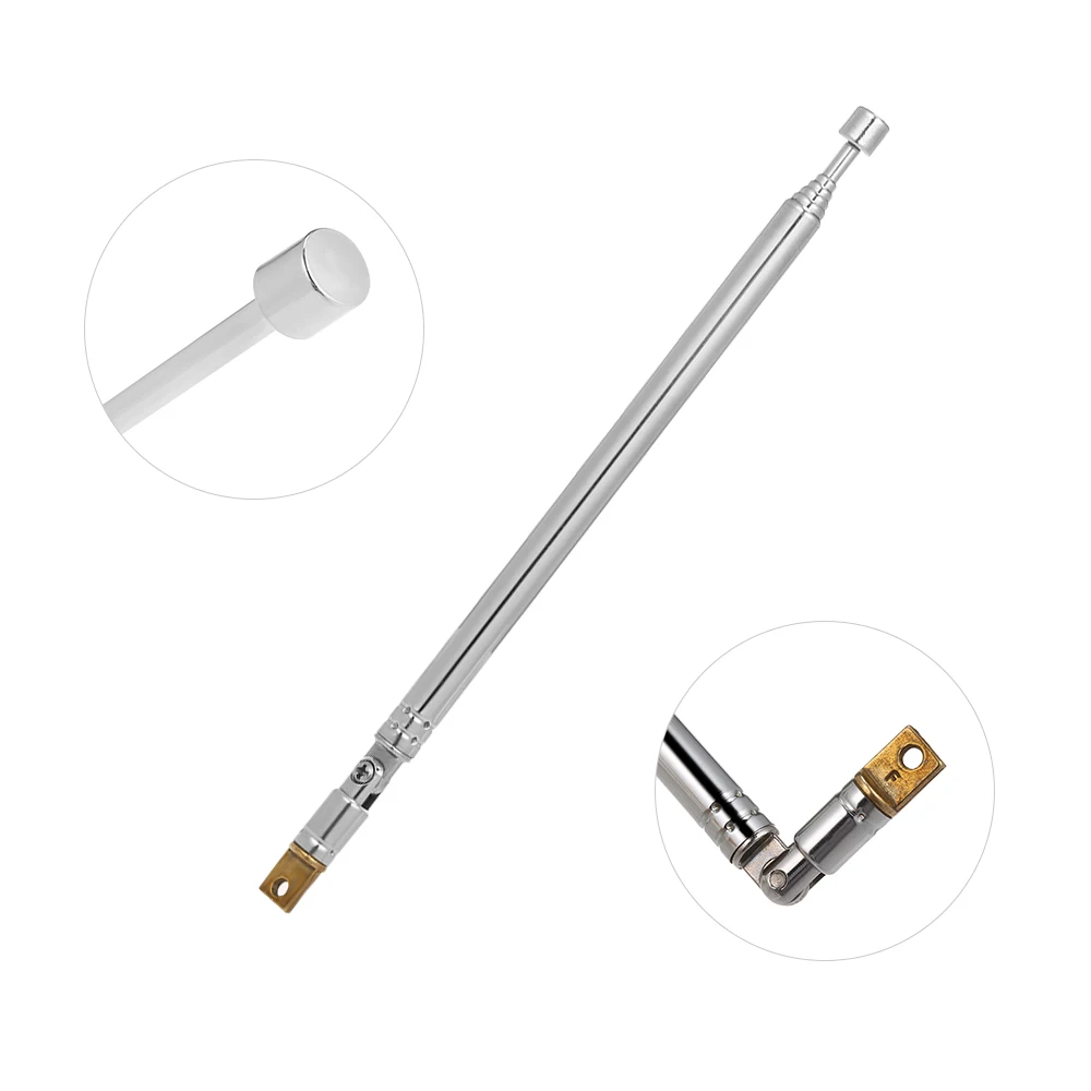 

7-102 Telescopic FM Radio Antenna 7-Section Radio Antenna 360 Rotatable Antenna