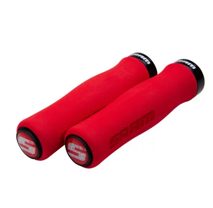 red black MTB велосипедный руль 22,2 мм легкий Противоскользящий губчатый Грип для горного велосипеда, велосипедные ручки, запчасти для велосипеда, дропшиппинг - Цвет: red black