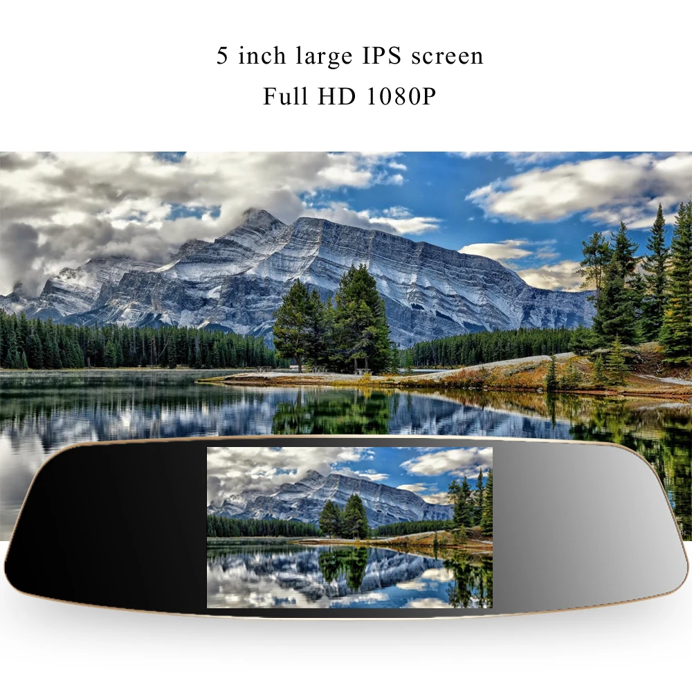 LESA T8 FHD 1080 P Автомобильный dvr двойной объектив автомобиля авто камера Coche зеркало
