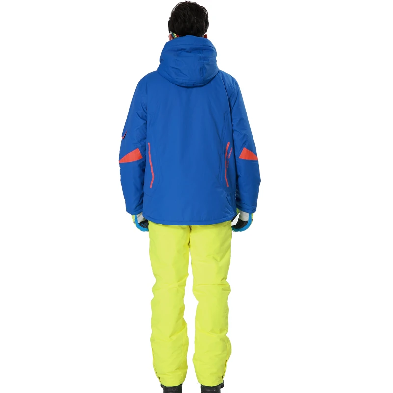 Phibee мужской лыжный костюм синяя лыжная куртка подходящая к желтой оранжевой
