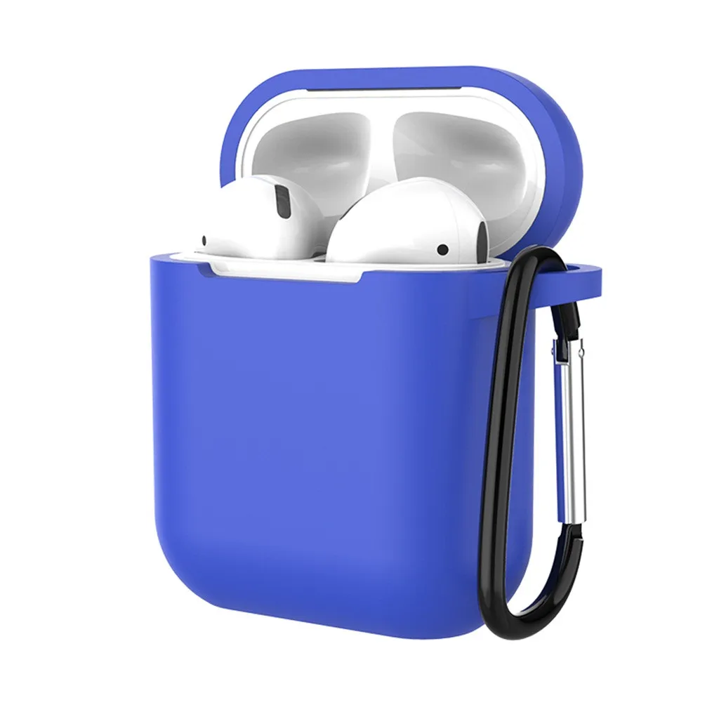 For Apple AirPods Case Silicone Sleeve Skin Cover With Anti-lost Lanyard Funda Air Pods Charging Case#15 | Электроника