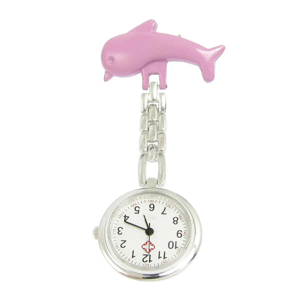 Практичная медицинская Медсестра Розовый дельфин форма Карманный булавка брошь