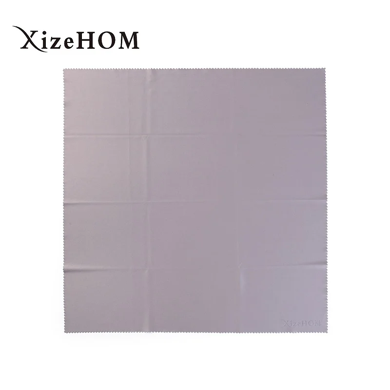 XizeHOM 40*40 см большая ткань из микрофибры для очков Солнцезащитные очки характеристики тканевая салфетка для чистки очков черная ткань для очистки линз - Цвет: grey