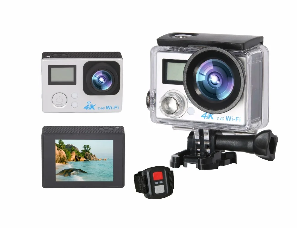 DHL 20 шт./лот S200DR 4 K Экшн-камера 2,0 двойной ЖК-экран 16 МП Спортивная WiFi камера 30 м Водонепроницаемая 170 градусов HDMI Спортивная камера