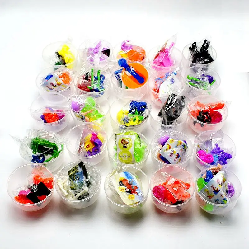 

20pcs Different Diy Assemble Toy Semicircle Surprise Egg Capsule Egg Box for Kid Gift