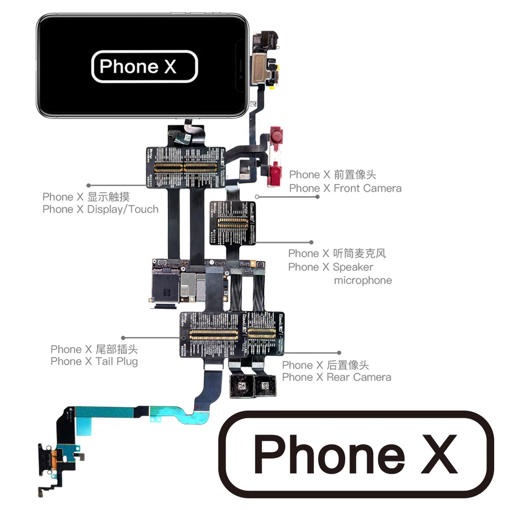QIANLI TOOLPLUS IBRIDGE PCBA тест ING кабель для фронтальной камеры/камеры заднего вида/док