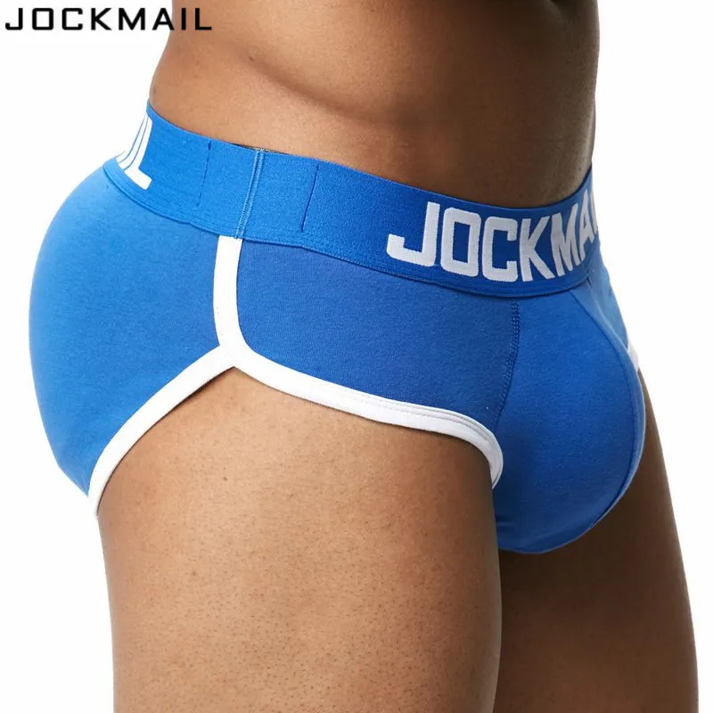 JOCKMAIL брендовые улучшенные мужские сексуальные трусы брифы гей накладка на пенис
