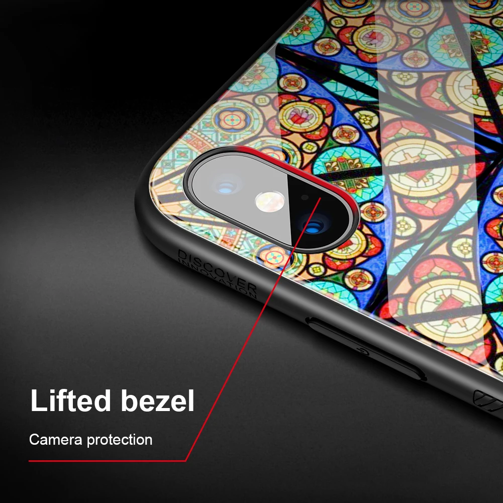 Nillkin чехол из закаленного стекла для iPhone Xs Чехол мобильного телефона Роскошный