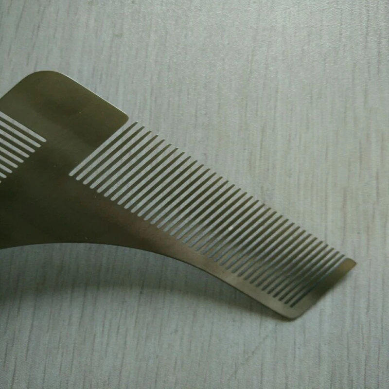 Нержавеющая сталь гребень Новых Формовочных укладки шаблон триммер для бороды