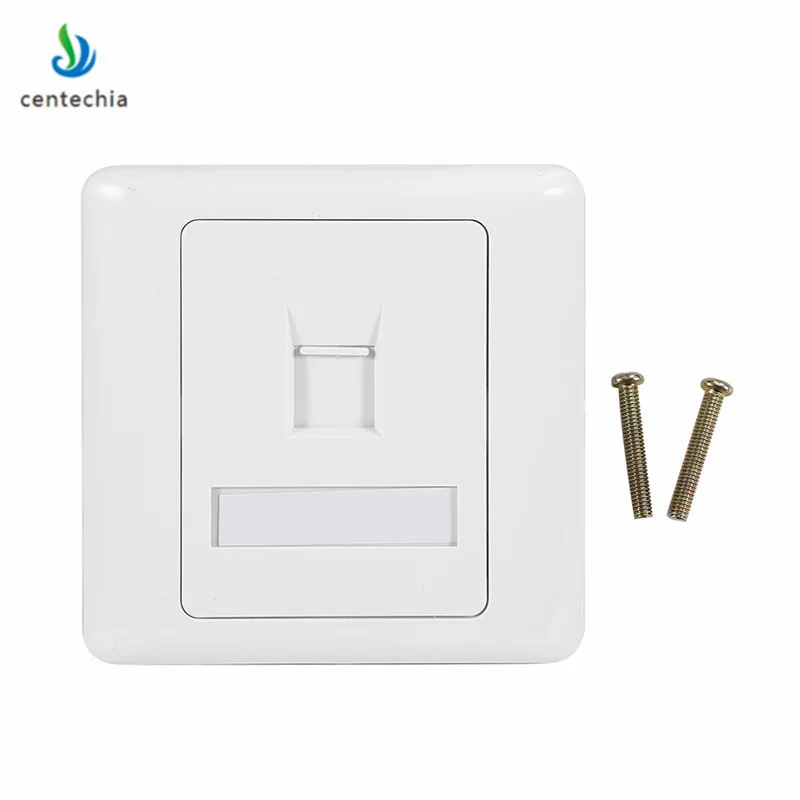 Сетевой адаптер RJ45 Белая настенная плоская панель типа 86 Ethernet сетевая Панель rj45