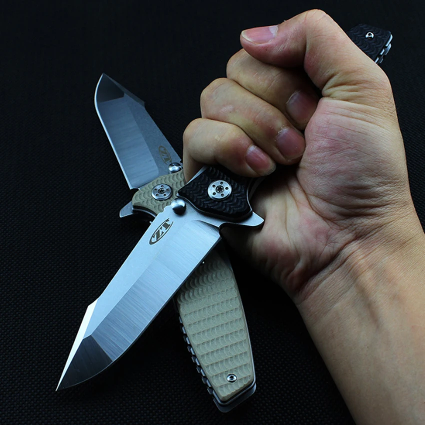 ZT0393 Складной нож 440C Лезвие шарикоподшипник G10 Ручка Открытый Отдых Охота