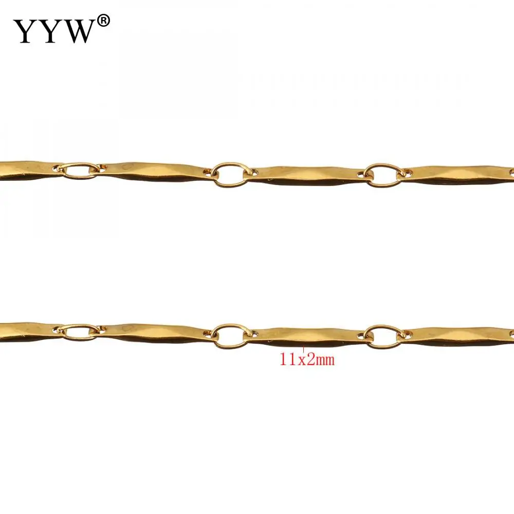 

Цепочка Из Нержавеющей Стали для изготовления ювелирных изделий, цепочка для ожерелья, браслета, женского, мужского, золотого цвета, 10 м на катушке, 2019