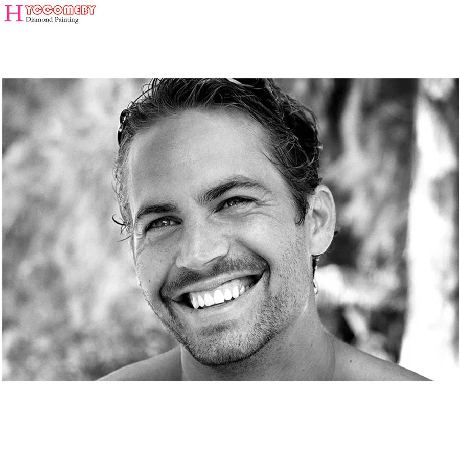 5D Diamond Painting "Portrait Paul Walker "Full Square DIY Embroidery Picture of Rhinestones Cross Stitch Kits Decor | Дом и сад