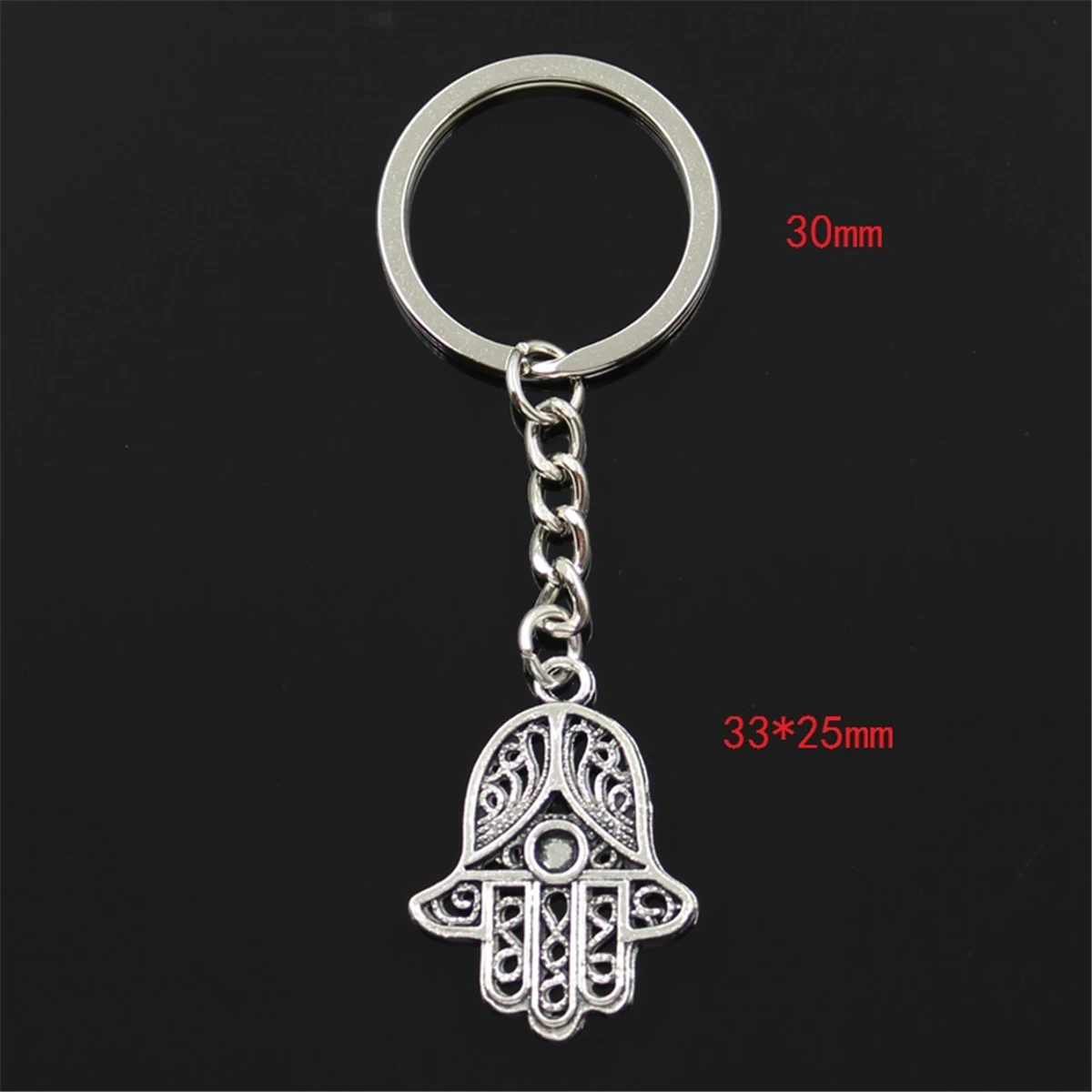 Новая мода мужской 30 мм брелок DIY металлический держатель цепь винтажная Рука