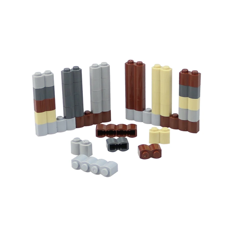 50 шт в наборе детские игрушки кубики MOC 1X2 1x4 Стены Кирпичи DIY крупный