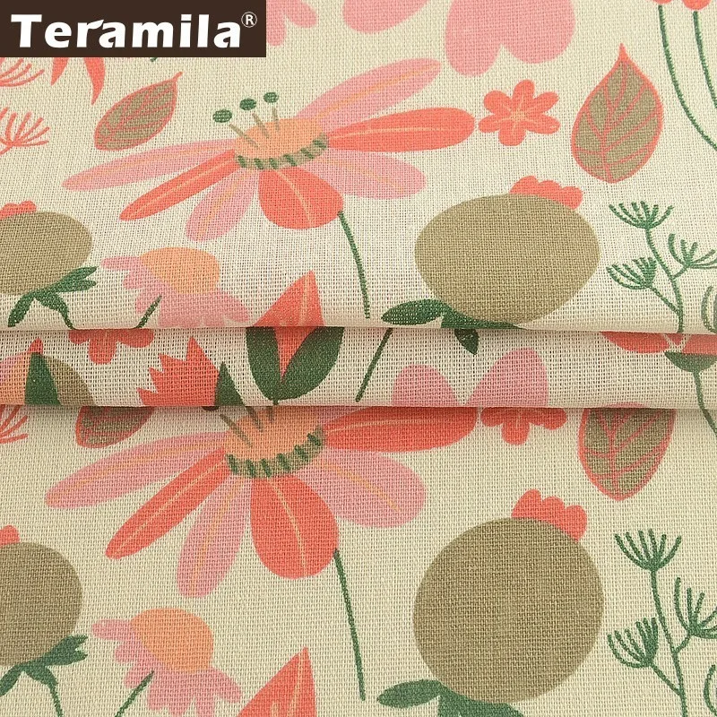 Teramila тканевая ткань из хлопка и льна ручной окрашивания с измерителями сделай