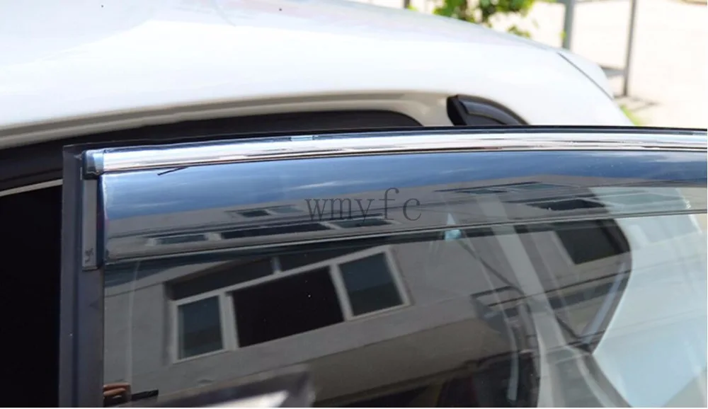 Защитный козырек от солнца дождя и ветра для VW Volkswagen Polo 2014 2015 2016 2017 4 шт.|window visor|wind