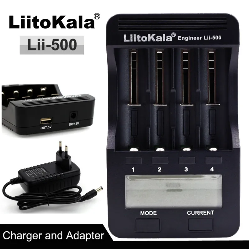 Зарядное устройство liitokala Lii-500 многофункциональное зарядное 18650 26650 18350 17335 Usb