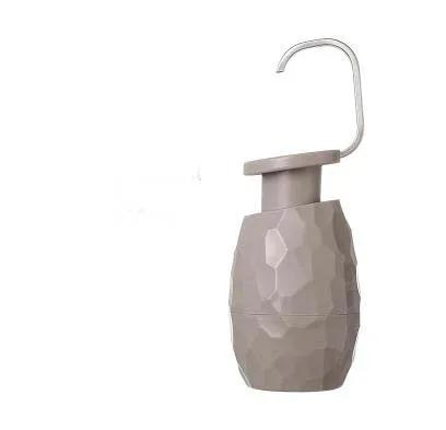 dark gray 400 мл креативный диспенсер для мыла с одной рукой, очищающее средство для лица, гелевая бутылка для душа, экологичный инструмент для дома, отеля, ванной комнаты - Цвет: dark gray