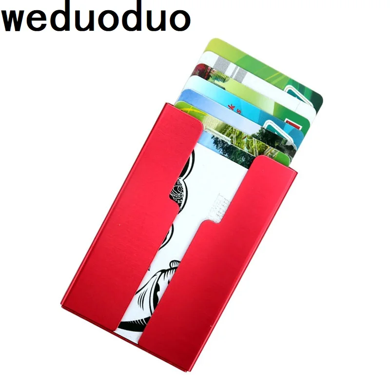 Weduoduo новый мужской кредитный держатель для карт сплошной цвет металлический