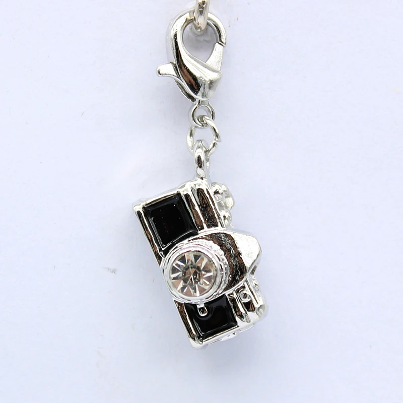 

Camera lobster clasp diamond pendant charm fashion DIY accessories