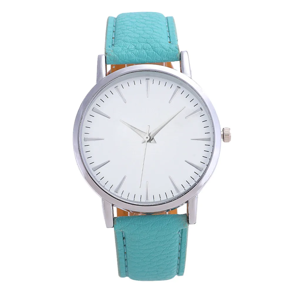 2018 новые женские часы модные повседневные Простые для отдыха аналоговые кожаные