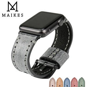Кожаный ремешок для часов MAIKES, браслет для Apple watch band 42 мм 38 мм iwatch 4 44 мм 40 мм, Series 4 3 2 1