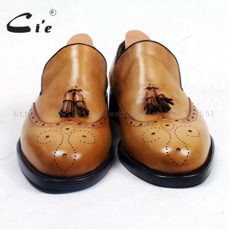 Cie мужские туфли ручной работы на заказ с круглым носком из натуральной кожи