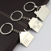 new men cute cartoon house with window keychain women cute key chain bag charm for party best gift jewelry k2007