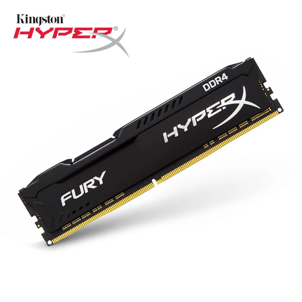 Kingston Memoria ddr4 8 Гб Dimm Ram 4 Гб 16 Гб технология HyperX FURY Black 16 Гб CL15 2400 1,2 в(288-pin) Игровые ОЗУ для настольных ПК