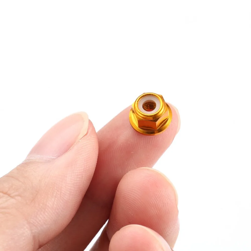4Pcs M4 RC HSP 102049 (02190) Aluminum Nylon Nut For 1:10 Upgrade Parts Aluminium Profile Connectors Tools | Электроника