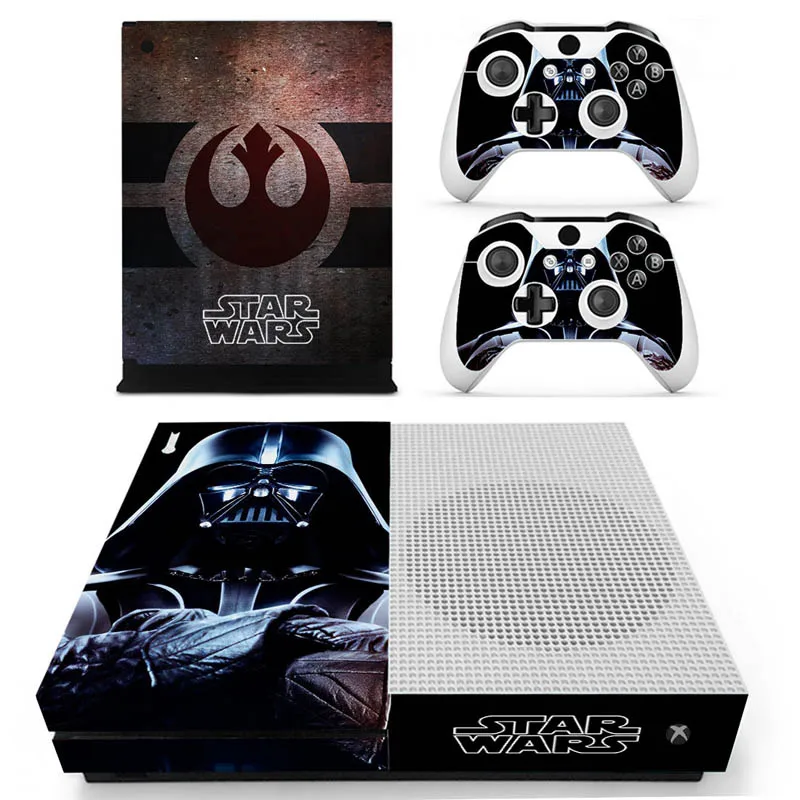 S-1023 Star Wars Vinly Skin Sticker Decals For XBOX One S Console With Two Wireless Controller Skin - Цвет: S-1023