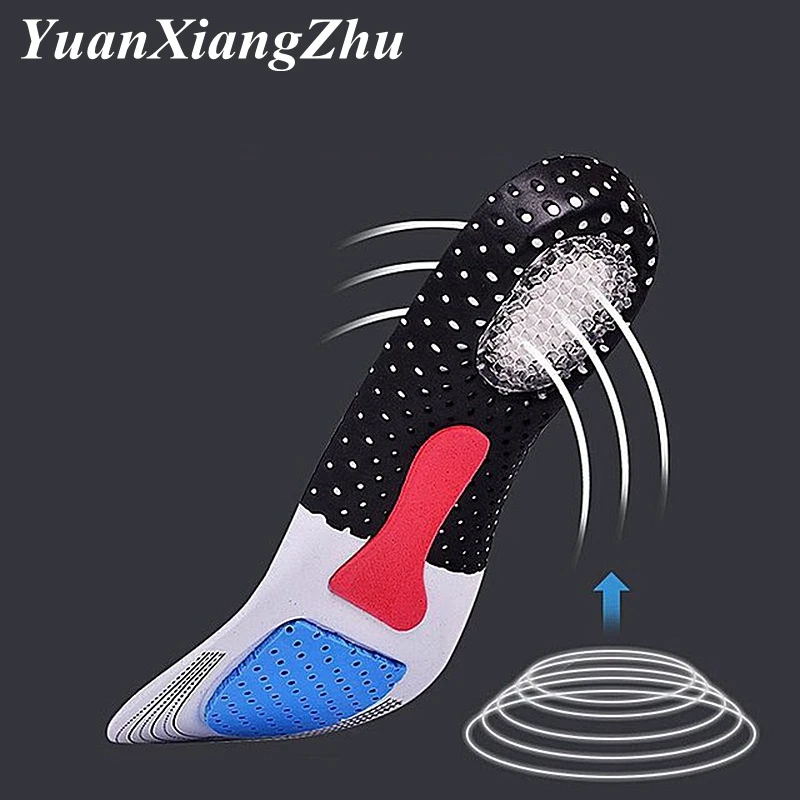 

1pair Silicone Insoles for Shoes Insole arch support Unisex Thickening Shock Absorption Sport Shoes Pads Soft Insole P-D