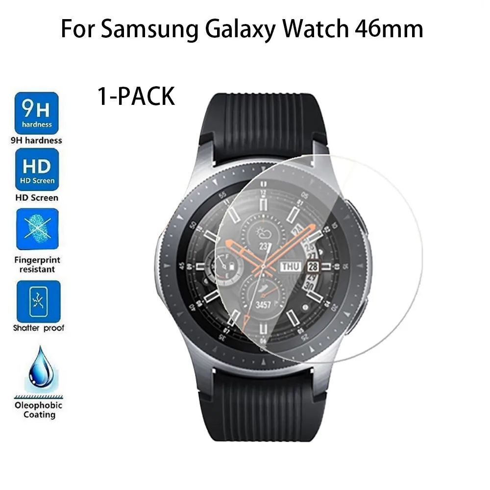 1-PACK протектор экрана из закаленного стекла для Samsung Galaxy Watch 46/42 мм сменный Браслет