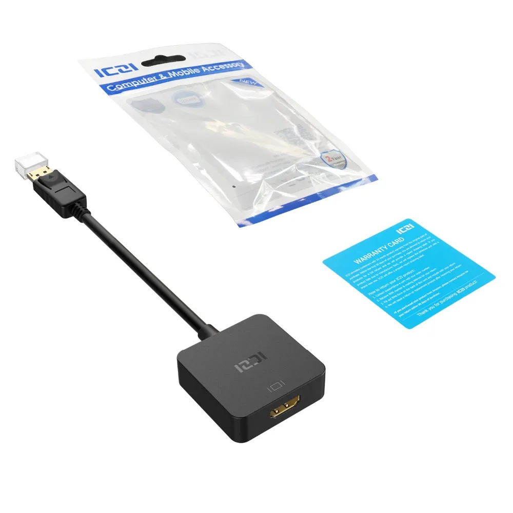 ICZI DisplayPort к HDMI активный адаптер 4 k @ 60 Гц конвертер Папа мама для Macbook Chromebook Pixel Surface