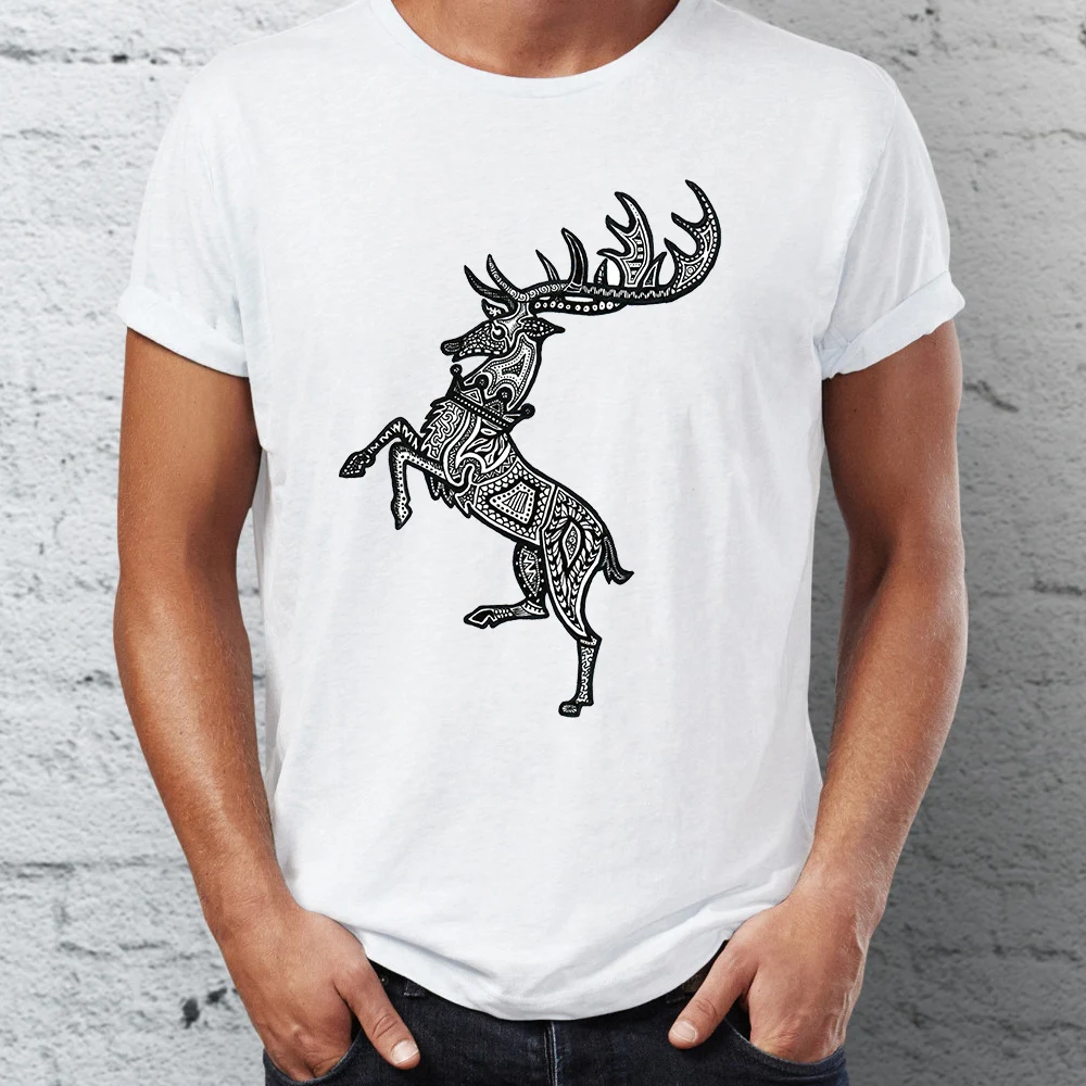 Мужская футболка с изображением Игры престолов Major House Sigils Stark Baratheon Lannister Targaryen