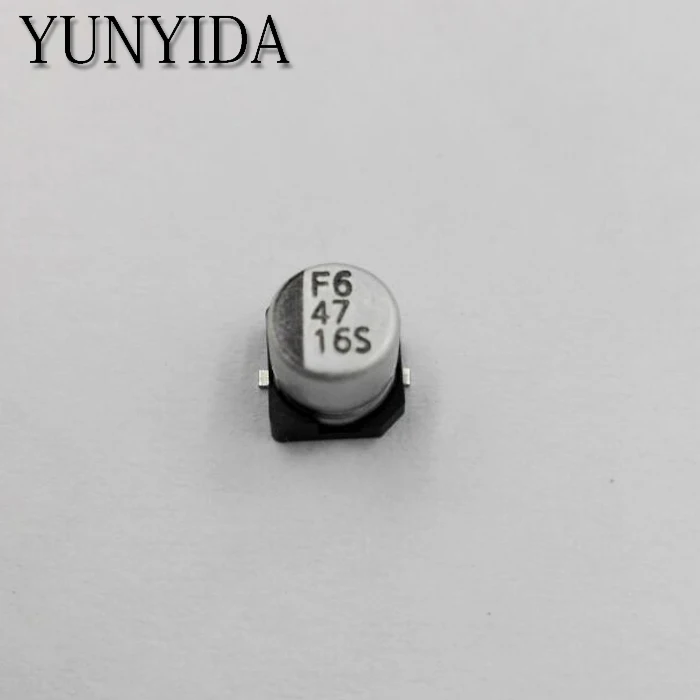 

Free Shipping 20pcs 16V 47UF 5*5.4mm SMD Aluminum Electrolytic Capacitor