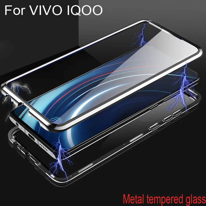 Роскошный Магнитный поглощающий ЧЕХОЛ ДЛЯ VIVO IQOO с металлической рамкой