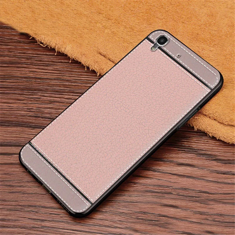 Кожаная текстура мягкий ТПУ чехол для задней панели Huawei Y 6 Y6 / Honor 4A SCL L01 L21 U21 U31 L03