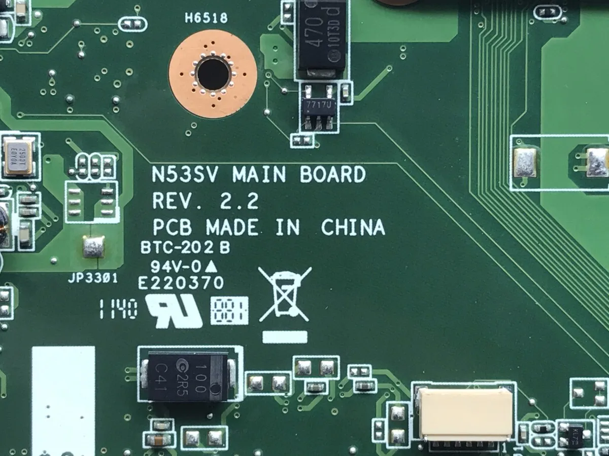 Высокое качество Мб для ASUS N53SV N53SN N53SM Материнская плата ноутбука REV2.2 PGA989 HM65 4 слота