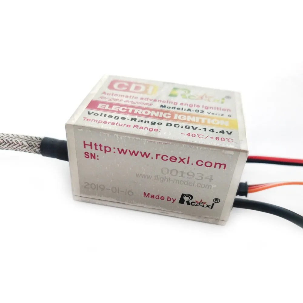 Rcexl одноцилиндровый CDI зажигание для NGK-ME8 1/4-32 90 градусов(A-02 4,8 V~ 8,4 V 622a