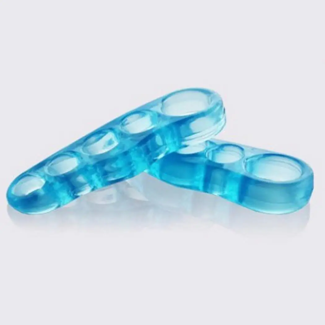 Пять ног Hallux вальгус палец ноги унисекс синий сепаратор Bunion корректор | Красота и